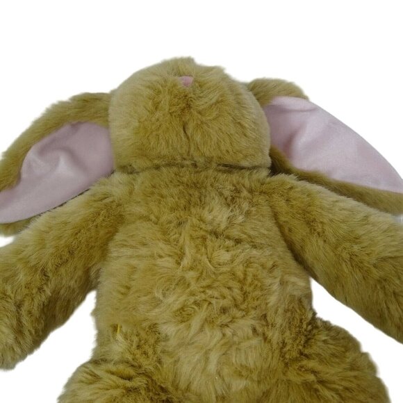 Build A Bear BAB Rabbit Bunny Brown Tan Pink Floppy Ears Cotton Tail 19" - Picture 8 of 8